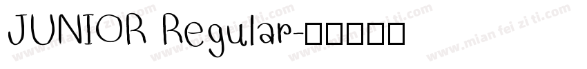 JUNIOR Regular字体转换